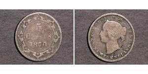 5 Cent Terre-Neuve-et-Labrador Argent Victoria (1819 - 1901)