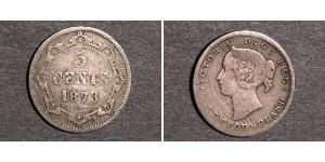 5 Cent Terre-Neuve-et-Labrador Argent Victoria (1819 - 1901)