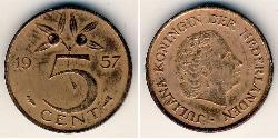 5 Cent Königreich der Niederlande (1815 - ) Bronze 