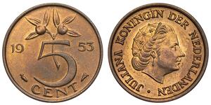 5 Cent Königreich der Niederlande (1815 - ) Bronze 
