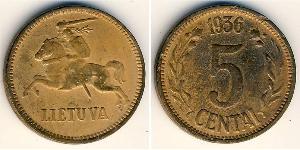 5 Cent Litauen (1991 - ) Bronze 
