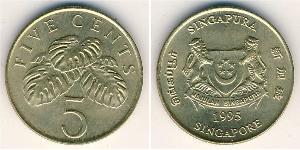 5 Cent Singapore (1965 - ) Bronze 