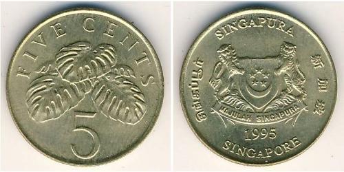 5 Cent Singapore (1965 - ) Bronze 