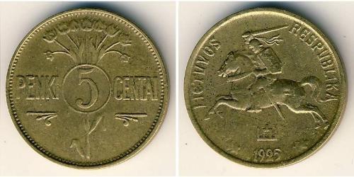 5 Cent Litauen (1991 - ) Bronze/Aluminium 