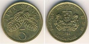 5 Cent Singapore (1965 - ) Bronze/Aluminium 