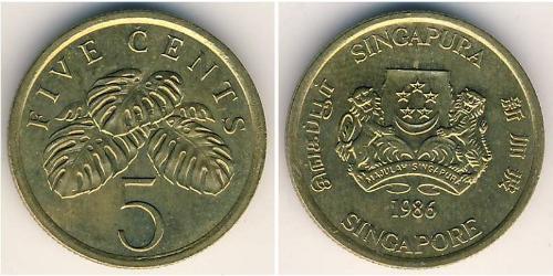 5 Cent Singapore (1965 - ) Bronze/Aluminium 