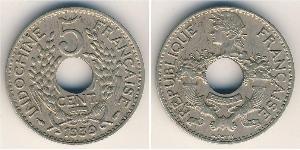 5 Cent Indochine française (1887-1954) Bronze/Nickel 