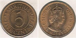 5 Cent Mauritius (1968 - ) Bronzo 
