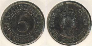 5 Cent Mauritius (1968 - ) Bronzo 