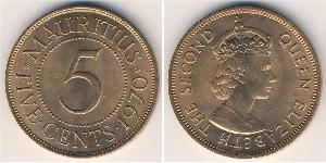 5 Cent Mauritius (1968 - ) Bronzo 