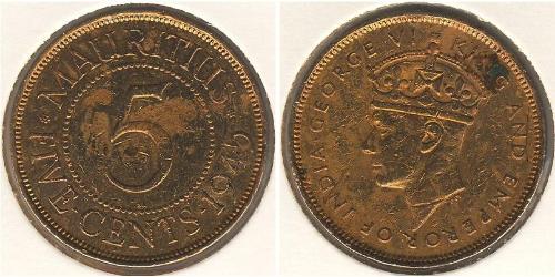5 Cent Mauritius (1968 - ) Bronzo 