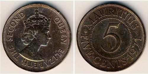 5 Cent Mauritius (1968 - ) Bronzo 