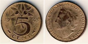 5 Cent Regno dei Paesi Bassi (1815 - ) Bronzo 