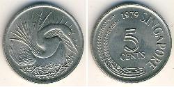 5 Cent Singapore (1965 - ) Copper/Nickel 