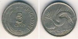 5 Cent Singapore (1965 - ) Copper/Nickel 