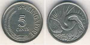 5 Cent Singapore (1965 - ) Copper/Nickel 