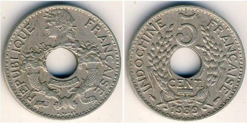 5 Cent Französisch-Indochina (1887-1954) Kupfer/Nickel 