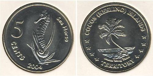 5 Cent Kokosinseln Kupfer/Nickel 