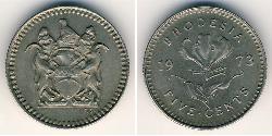 5 Cent Rhodesien (1965 - 1979) Kupfer/Nickel 