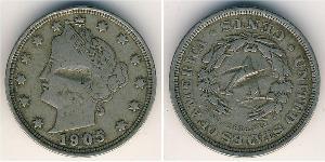 5 Cent Vereinigten Staaten von Amerika (1776 - ) Kupfer/Nickel 