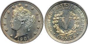 5 Cent Vereinigten Staaten von Amerika (1776 - ) Kupfer/Nickel 