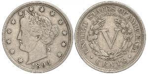 5 Cent Vereinigten Staaten von Amerika (1776 - ) Kupfer/Nickel 