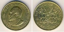 5 Cent Kenia (1963 - ) Latón 