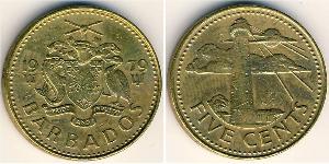 5 Cent Barbados Messing 
