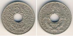 5 Cent Indochina francesa (1887-1954) Níquel/Bronce 