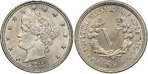 5 Cent Estados Unidos de América (1776 - ) Níquel/Cobre 