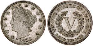 5 Cent Estados Unidos de América (1776 - ) Níquel/Cobre 