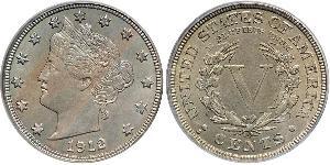 5 Cent Estados Unidos de América (1776 - ) Níquel/Cobre 