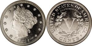 5 Cent Estados Unidos de América (1776 - ) Níquel/Cobre 