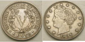 5 Cent Estados Unidos de América (1776 - ) Níquel/Cobre 