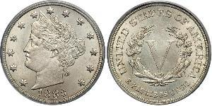 5 Cent Estados Unidos de América (1776 - ) Níquel/Cobre 