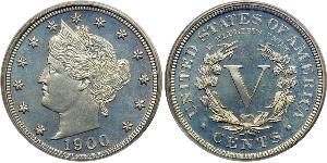 5 Cent Estados Unidos de América (1776 - ) Níquel/Cobre 