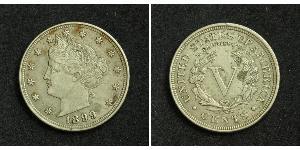 5 Cent Estados Unidos de América (1776 - ) Níquel/Cobre 