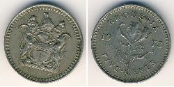 5 Cent Southern Rhodesia (1923-1980) Níquel/Cobre 