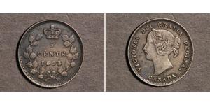 5 Cent Canadá Plata Victoria (1819 - 1901)