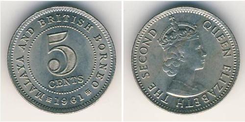 5 Cent Federazione della Malesia (1948 - 1963) Rame/Nichel 