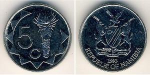 5 Cent Namibia (1990 - ) Rame/Nichel 