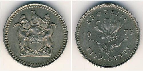 5 Cent Rhodesia (1965 - 1979) Rame/Nichel 
