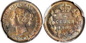 5 Cent Kanada Silber Victoria (1819 - 1901)