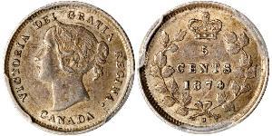 5 Cent Kanada Silber Victoria (1819 - 1901)