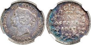 5 Cent Kanada Silber Victoria (1819 - 1901)