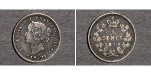5 Cent Kanada Silber Victoria (1819 - 1901)