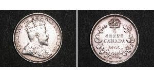 5 Cent Kanada Silber Eduard VII (1841-1910)