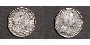 5 Cent Kanada Silber Eduard VII (1841-1910)