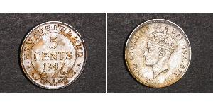 5 Cent Neufundland und Labrador Silber Georg VI (1895-1952)