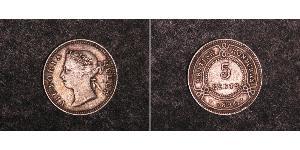 5 Cent British Honduras (1862-1981) Silver Victoria (1819 - 1901)